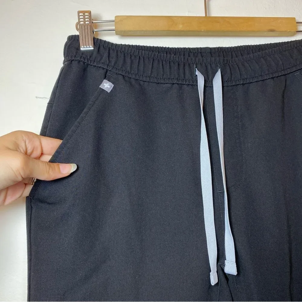 FIGS Men’s Tansen Jogger Drawstring Waist Scrub Pants Black Sz Small
